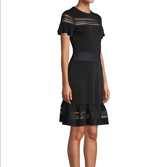 MK Mesh Mix Ruffle Dress - Picture 2 of 8